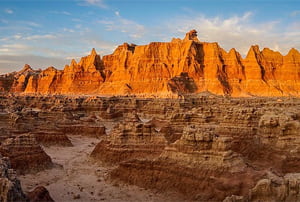 Parc Nacional Badlands en la ruta de costa a costa