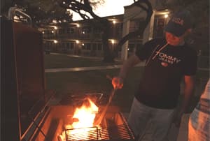 Muntaremos una festa barbacoa al final del viatge