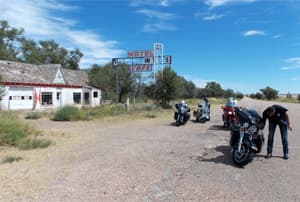 Un poble abandonat a la frontera de Texas i Nou Mèxic